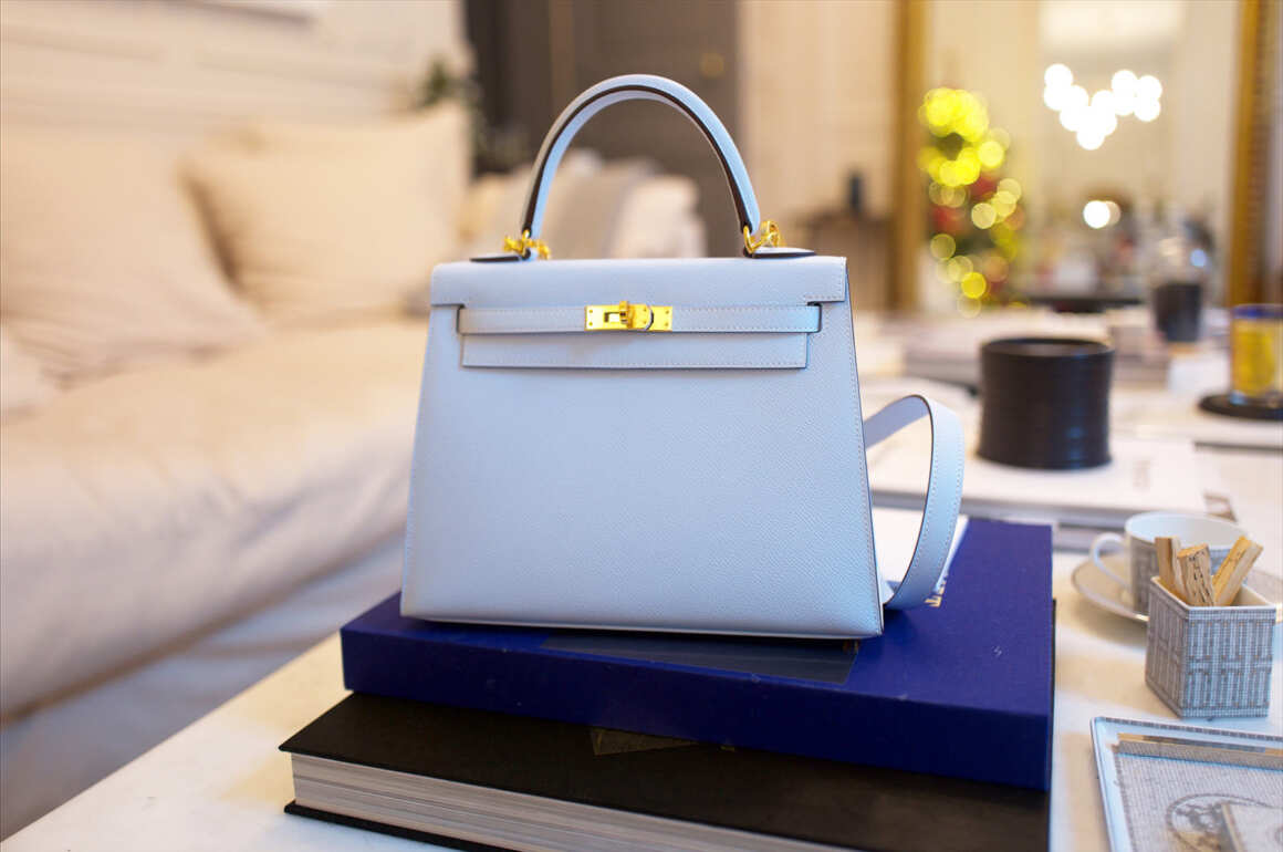 Hermes Kelly 25 Bleu Brume | Glam \u0026 Glitter