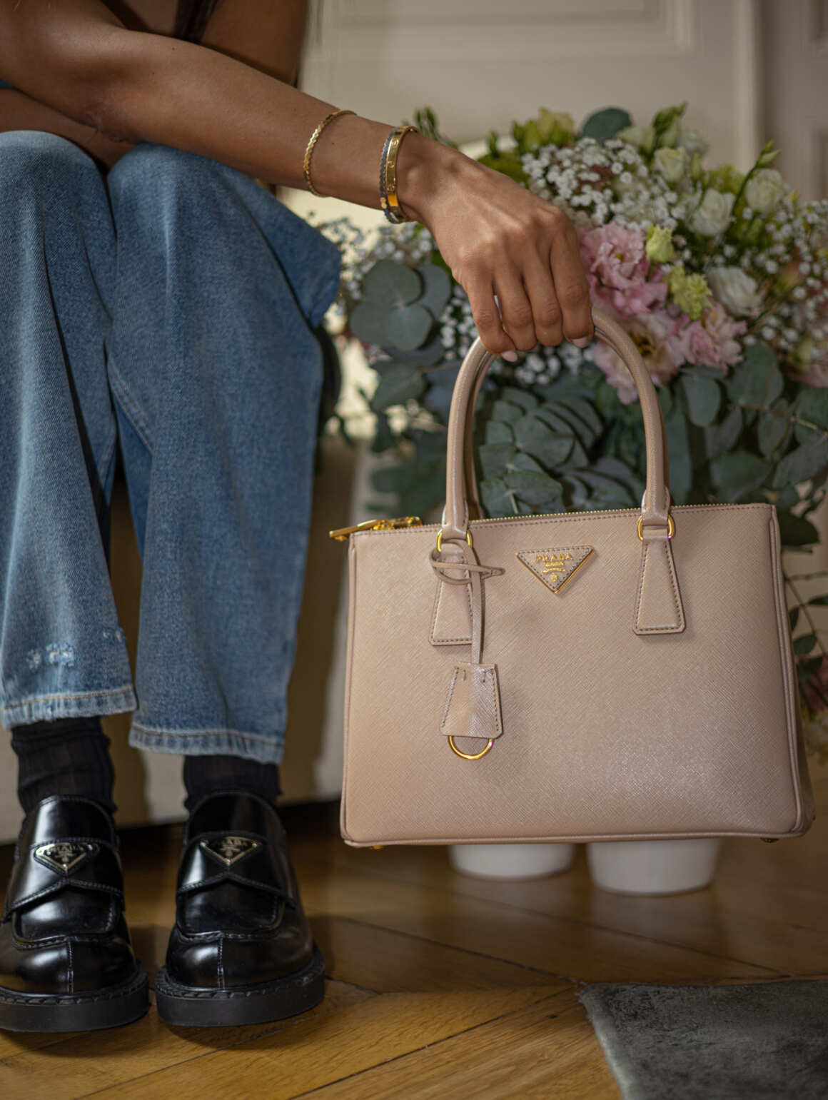 Petal Pink Prada Galleria Saffiano Leather Mini-bag