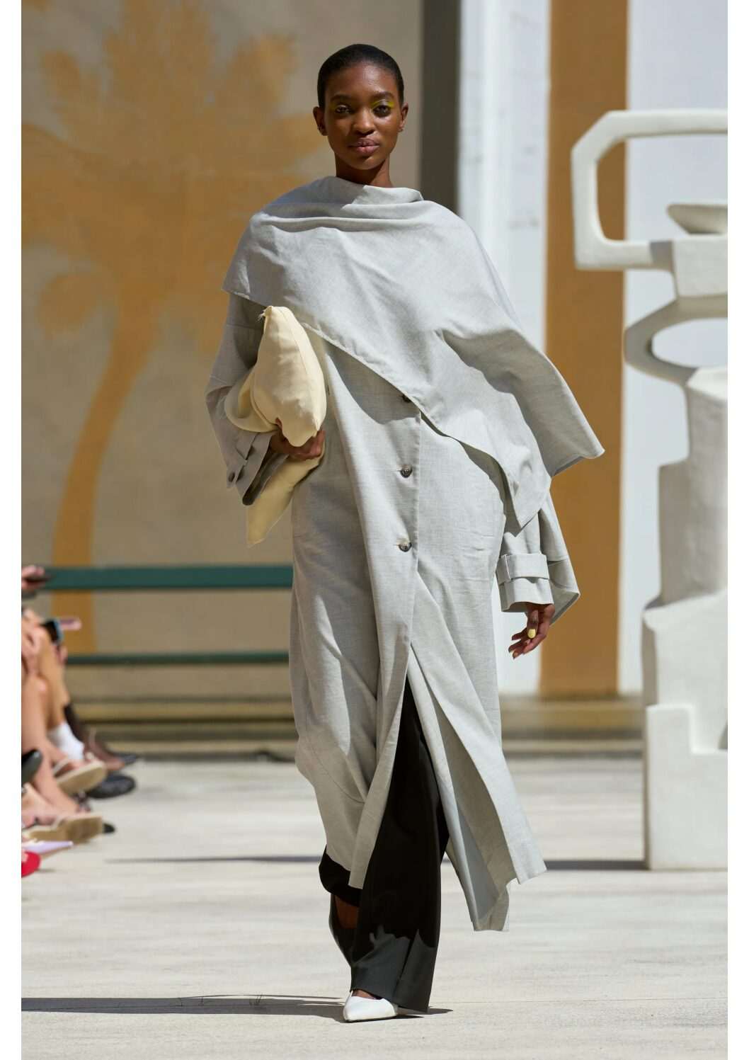 7-trends-to-know-from-copenhagen-fashion-week-ss25-tamara-kalinic-asymmetrical-draping-shawl