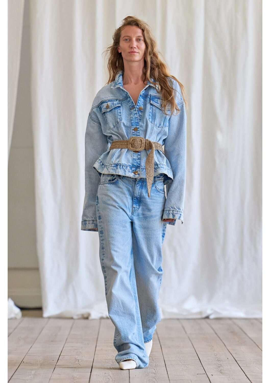 7-trends-to-know-from-copenhagen-fashion-week-ss25-tamara-kalinic-double-denim-jacket-jeans